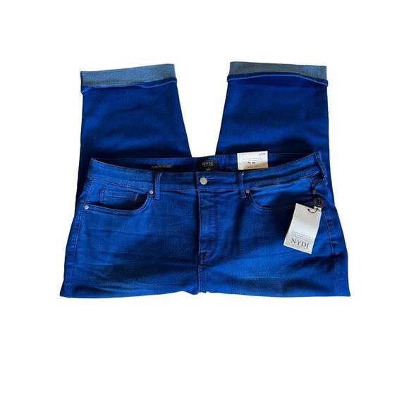 NYDJ Not Your Daughters Jeans Women 20W Straight Marilyn Crop Cuff Lift and Tuck - Picture 3 of 13